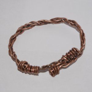 Handcrafted One of a Kind Copper Wire Bracelet.